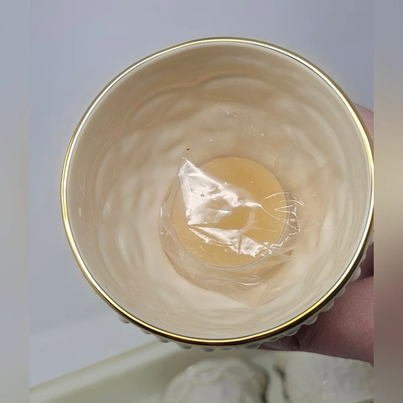 Lenox Ivory Fine China Classic Beaded Votive / Tea Light Candle Holder Set of 3 - Picture 7 of 16